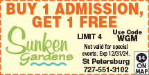 Discount Coupon for Sunken Gardens
